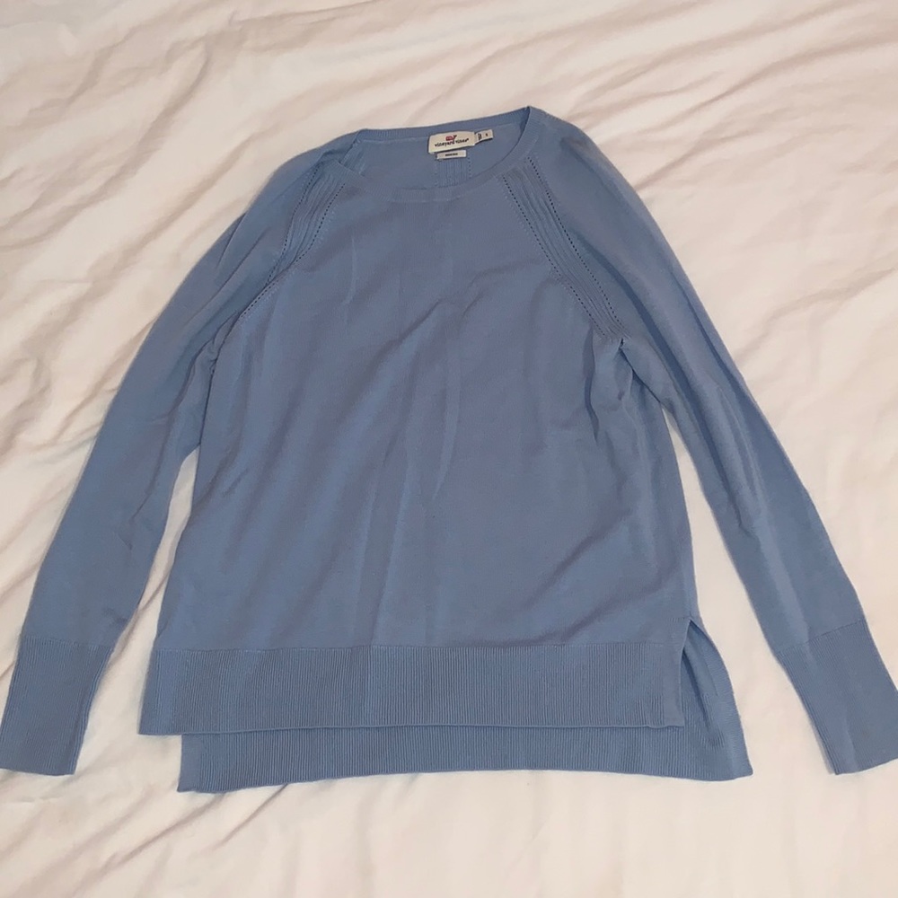 Womens vineyard vines light blue sweater